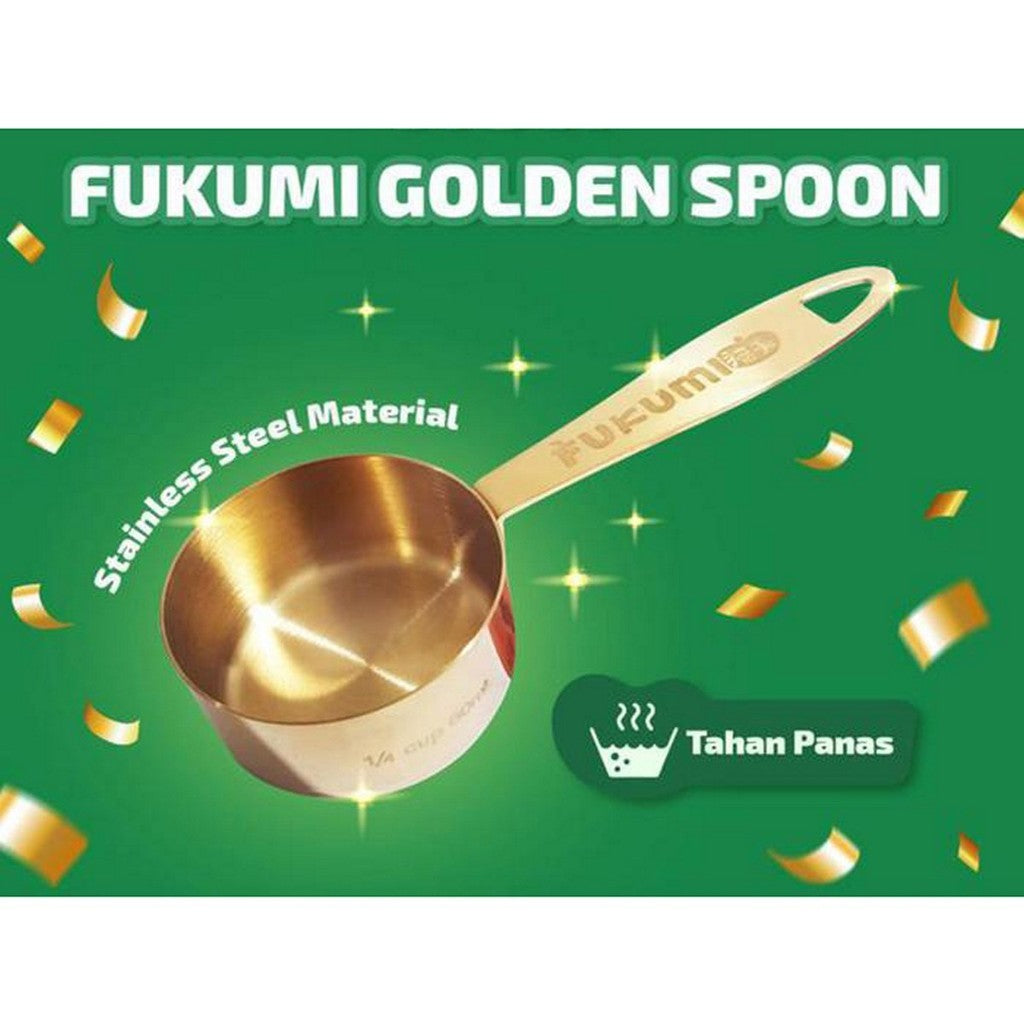 FUKUMI Golden Spoon Sendok Takar Original Emboss Tahan Panas