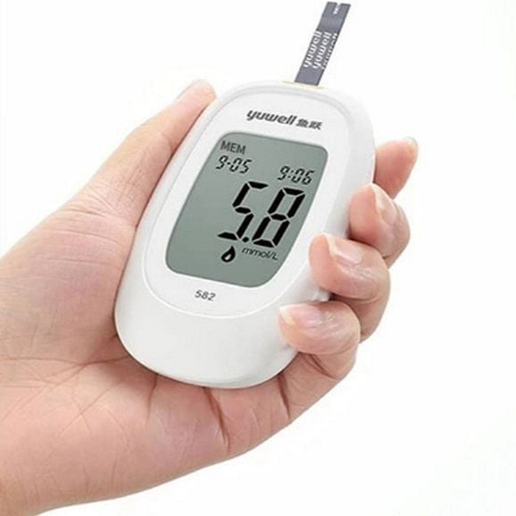 FUKUMI Yuwell Accusure 582 Blood Glucose Meter Gluco Alat Test Gula Darah Diabetes Tes Sugar Monitor