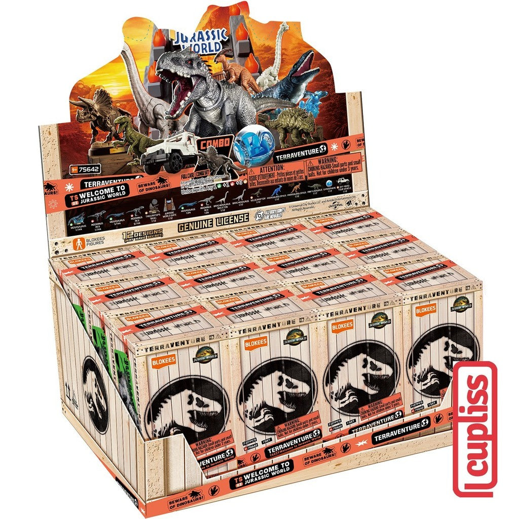 BOX - BLOKEES Figure Jurassic World Terraventure TS 01 02 03 04 Dinosaur