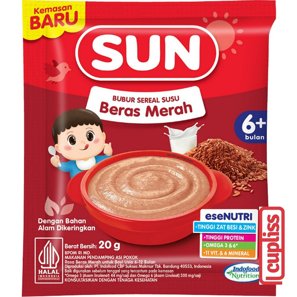 Sachet - SUN Bubur Sereal Susu Bayi 20gr Baby Cereal BC MPASI 6m+