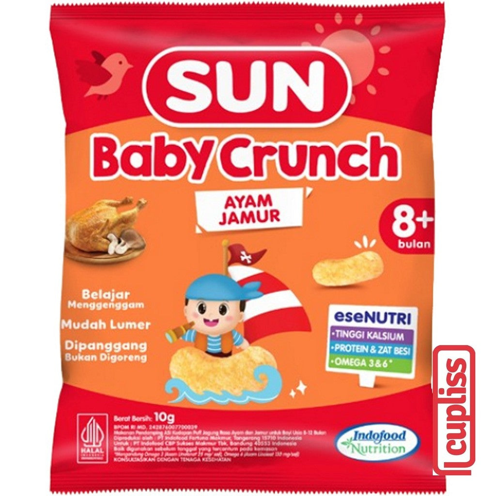 SUN Baby Crunch 10gr Snack Bayi Anak Cemilan MPASI 8m+