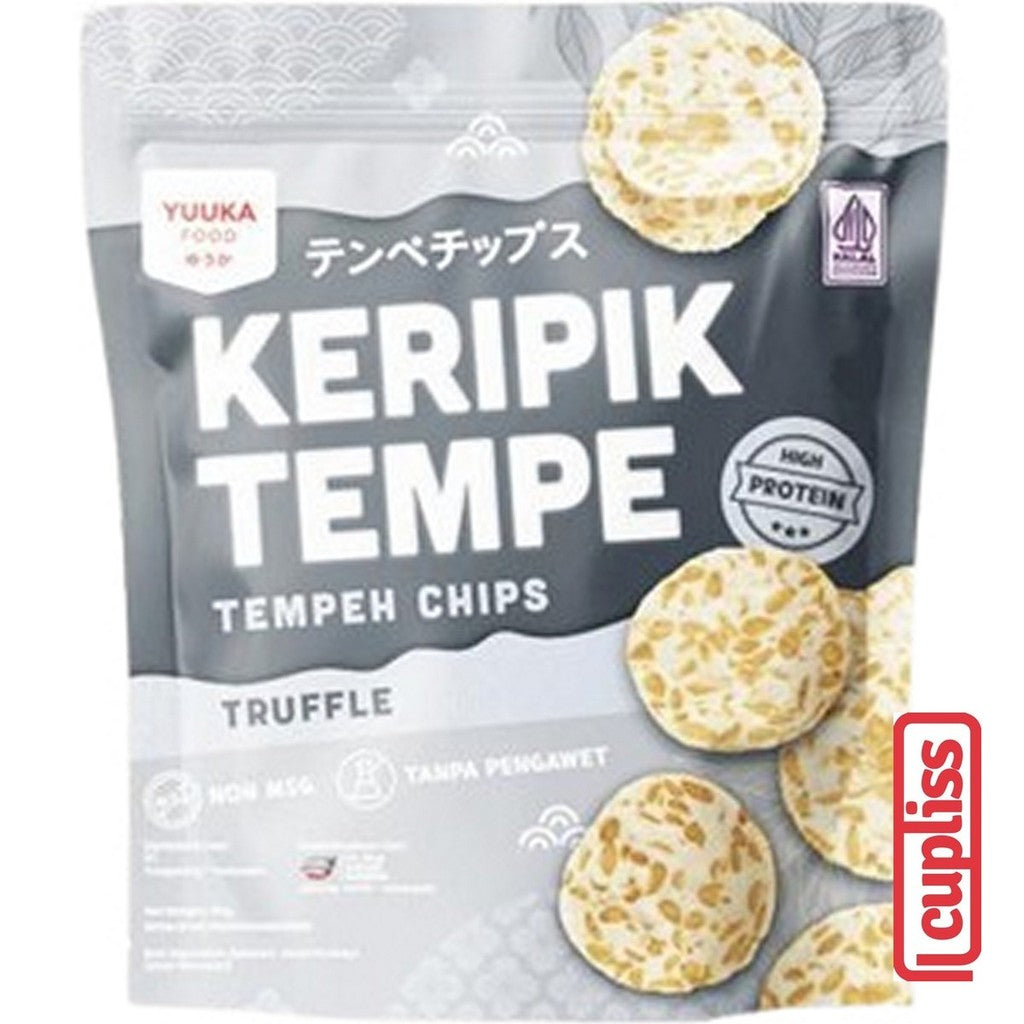 Yuuka Food Keripik Tempe 50g Tempeh Chips Snack Camilan Anak Renyah