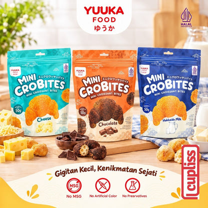 Yuuka Food Mini CroBites 50g Camilan Kroisan Snack Anak Croissant