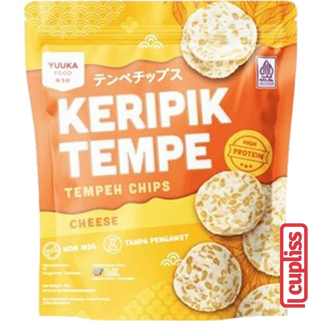 Yuuka Food Keripik Tempe 50g Tempeh Chips Snack Camilan Anak Renyah
