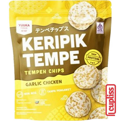 Yuuka Food Keripik Tempe 50g Tempeh Chips Snack Camilan Anak Renyah
