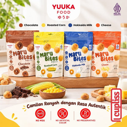 Yuuka Food Maru Bites 50g Japanese Crispy Snack Anak Camilan Sehat