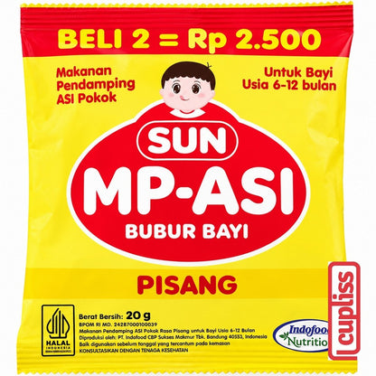 Sachet - SUN MP Asi Bubur Bayi 20gr Baby Porridge MPASI 6m+