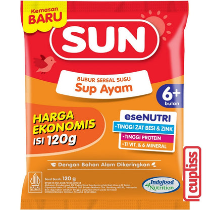 Sachet Ekonomis - SUN Susu Sereal Bayi 120gr Baby Cereal MPASI Bubur Susu Porridge 6m+