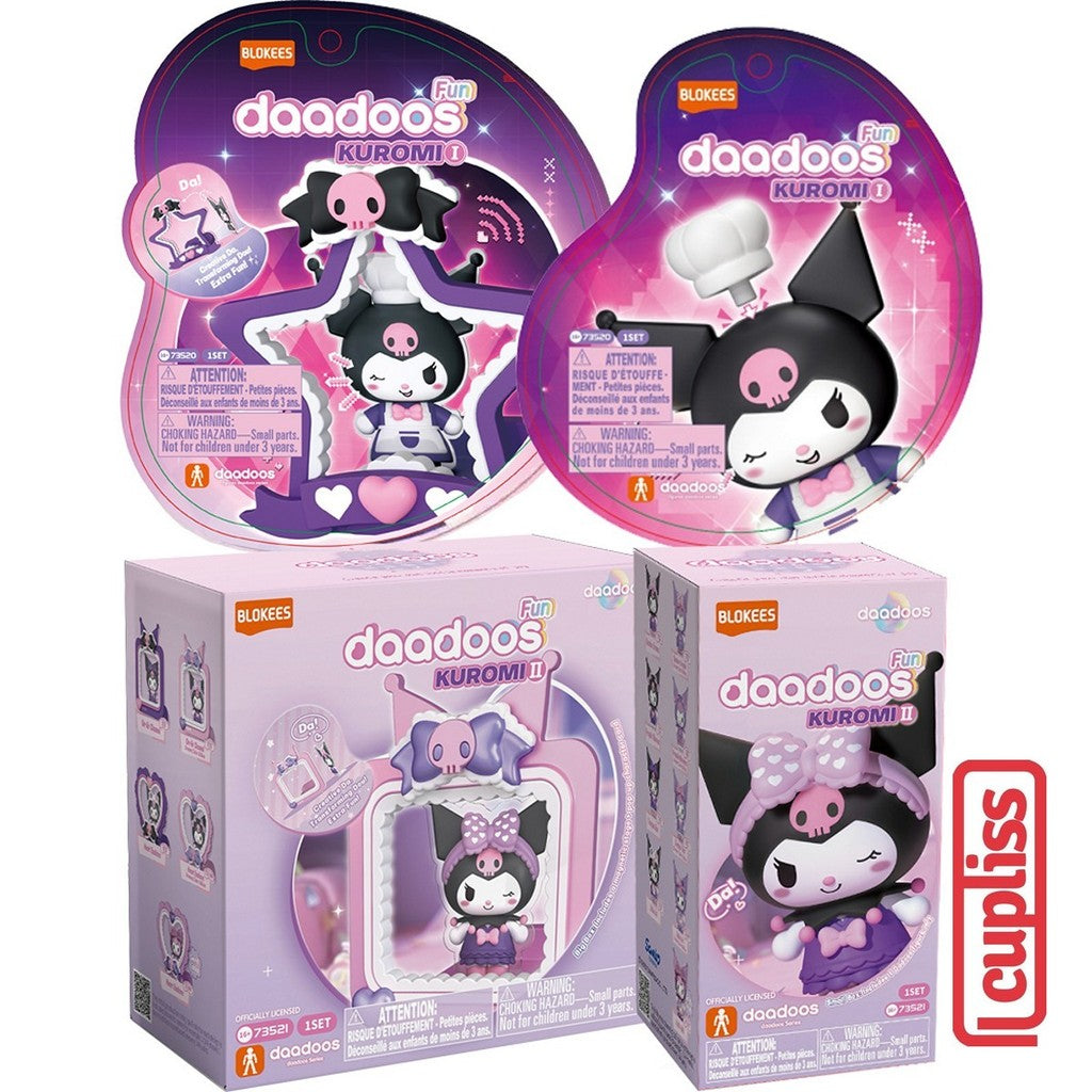 RANDOM -  BLOKEES Figure Daadoos Sanrio Kuromi Fun Series 01 02 73520 73521