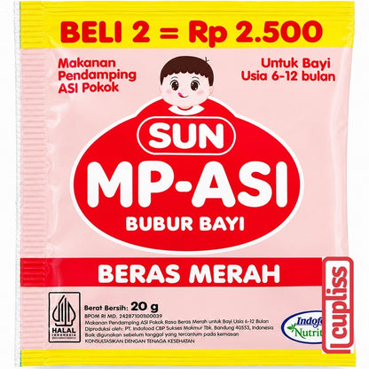 Sachet - SUN MP Asi Bubur Bayi 20gr Baby Porridge MPASI 6m+
