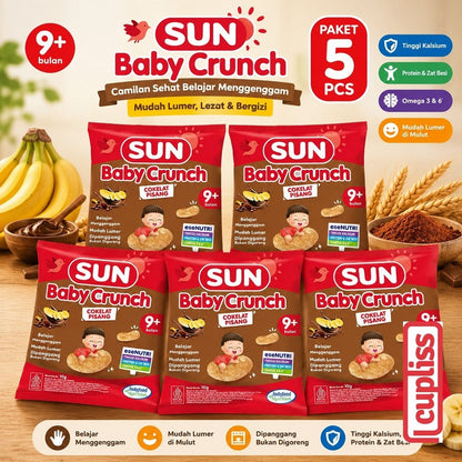 SUN Baby Crunch 10gr Snack Bayi Anak Cemilan MPASI 8m+