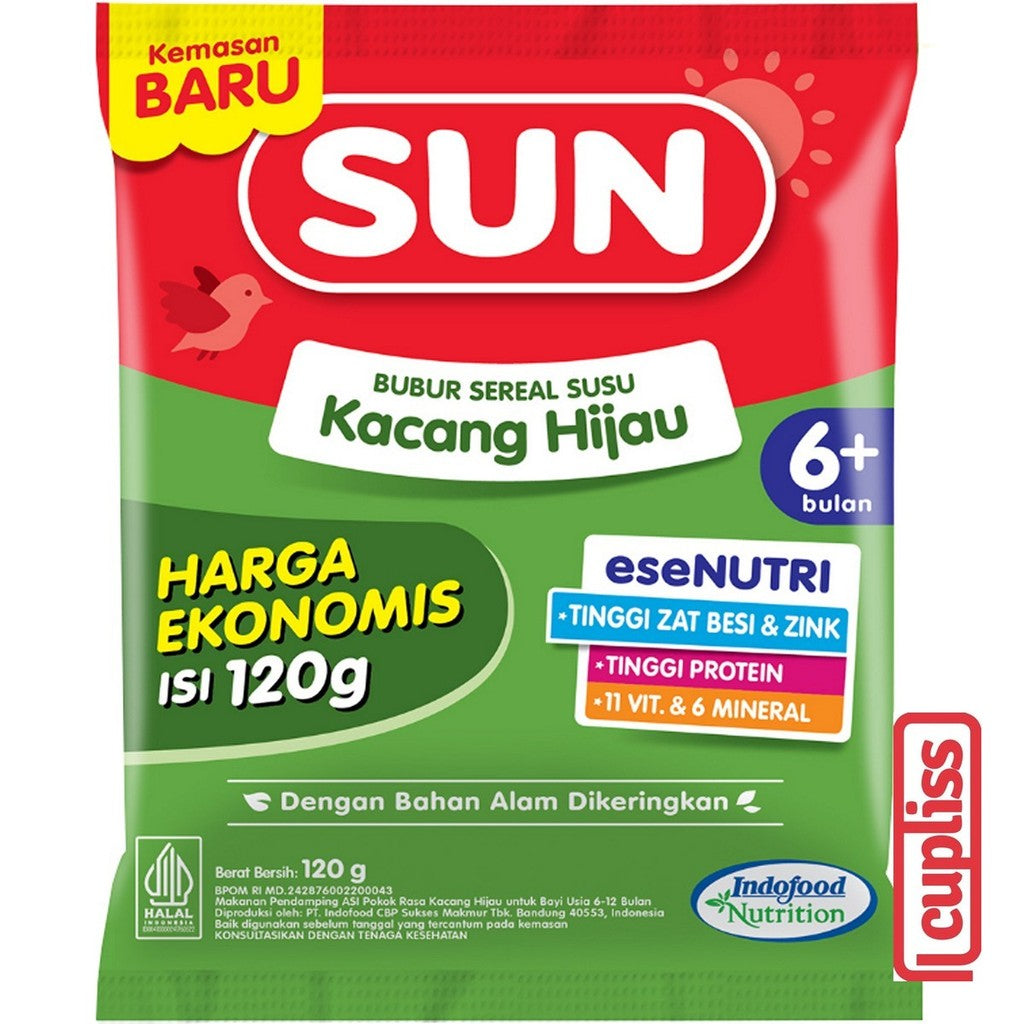 Sachet Ekonomis - SUN Susu Sereal Bayi 120gr Baby Cereal MPASI Bubur Susu Porridge 6m+
