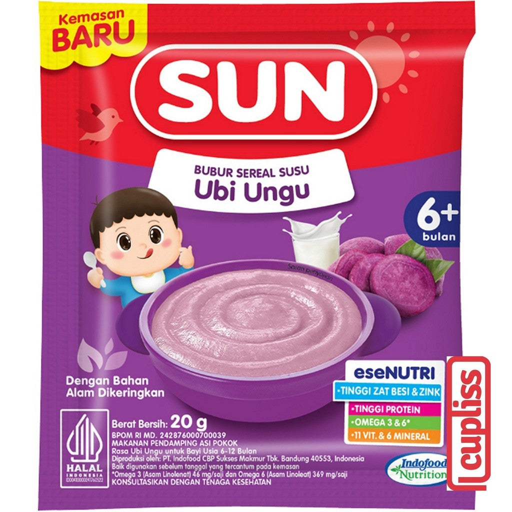 Sachet - SUN Bubur Sereal Susu Bayi 20gr Baby Cereal BC MPASI 6m+
