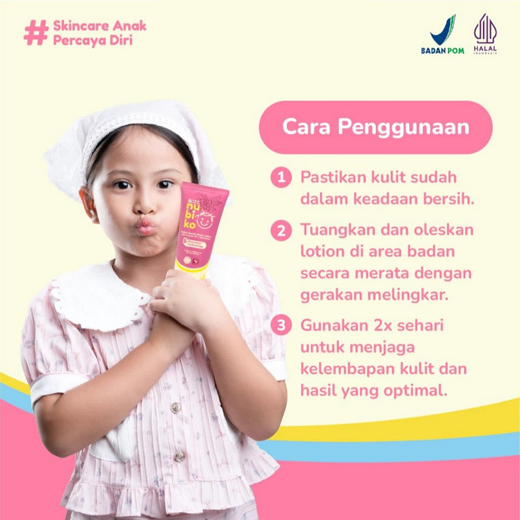 Nubiko 100ml Hydra Gentle Body Lotion Avocado Oil Shea Butter Pelembab Kulit Anak Bayi