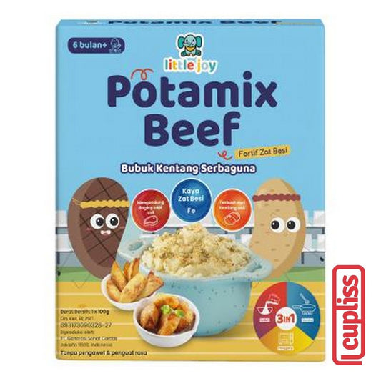 x10 Little Joy Potamix Beef 100gr Bubuk Kentang Serbaguna Gizi 3In1